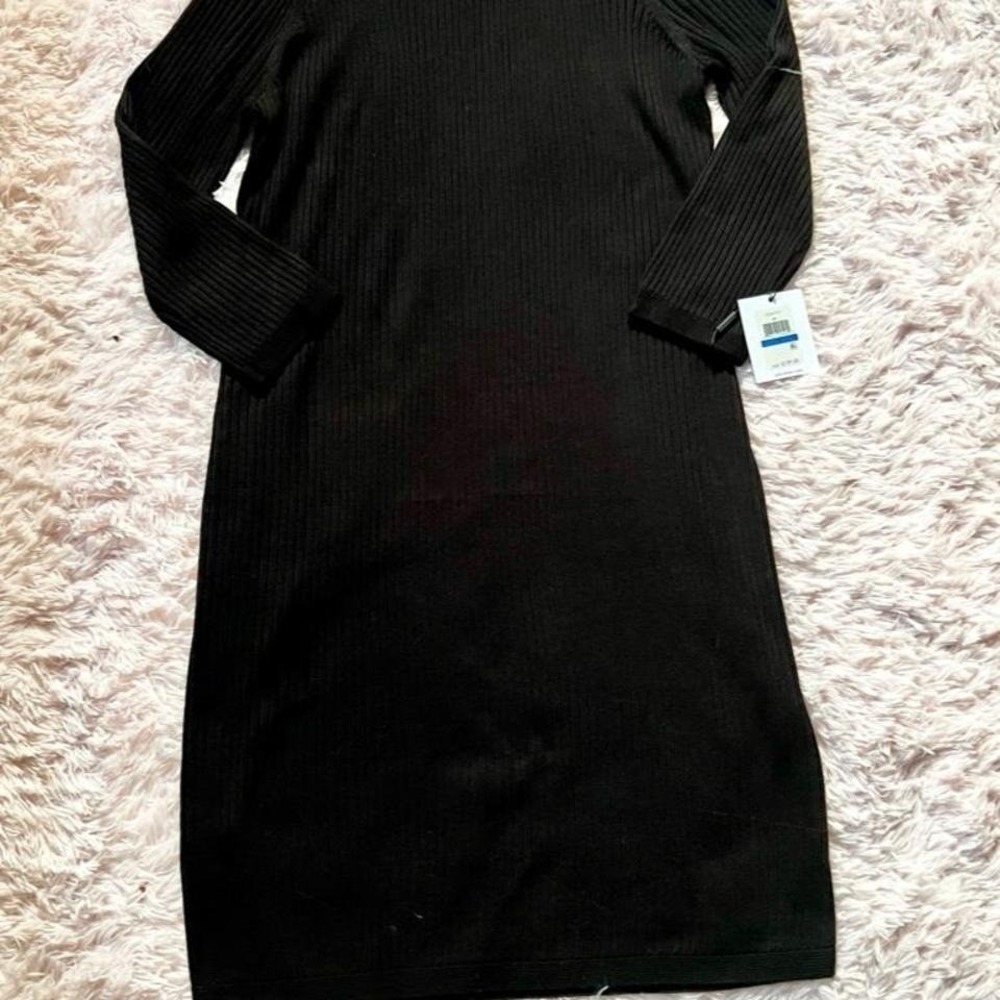 Calvin Klein Pearl Ribbed Old Money Quiet Luxury Classy Timeless Elegant Dress